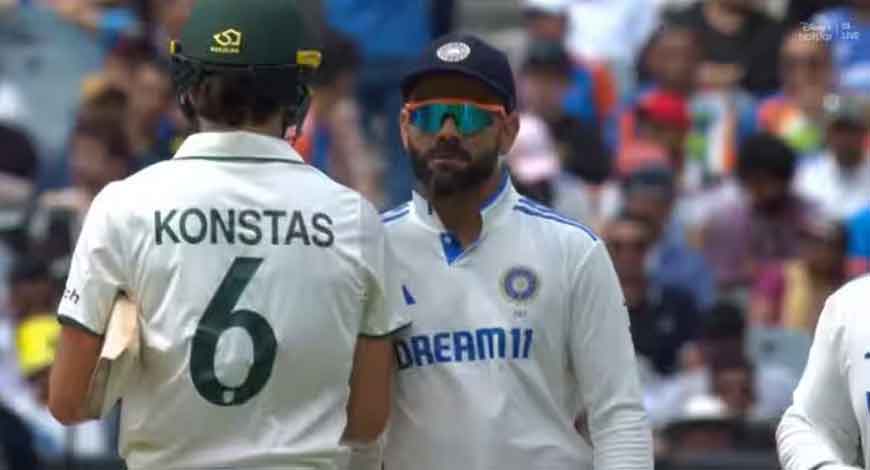 Virat Kohli fined 20% of match fee after Sam Konstas clash in Boxing Day Test