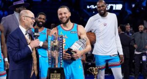Curry wins MVP and leads Shaq’s OGs to All-Star title