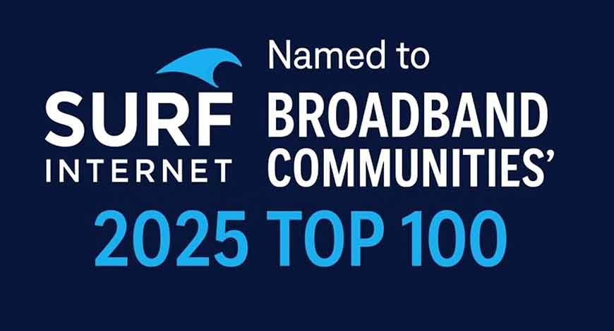 Broadband communities lists Surf Internet in 2025 top 100